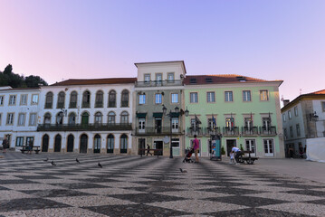 Fototapeta na wymiar Praça da República in Tomar, Portugal