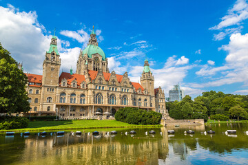 Obraz premium New City Hall in Hannover