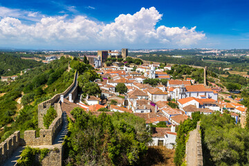 Panoramic view of Obidos