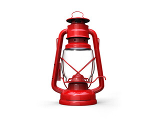 Old vintage red oil lantern © Dimitrius