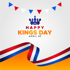 Happy Kings Day Design Background For Greeting Moment