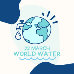 World Water Day. Vector illustration