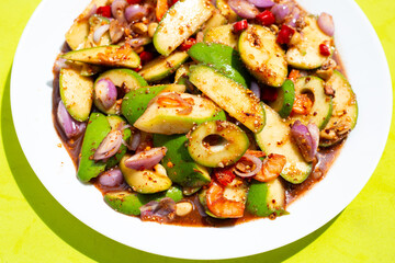 Spicy Thai green mango salad