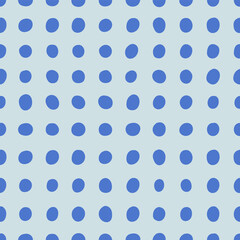 Seamless pattern with geometric shapes in trendy colors. Polka dot. Colorful background, print. Hand drawn vector illustration.