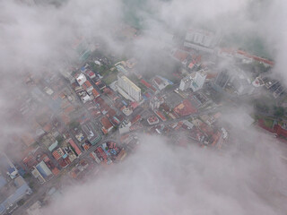 Low cloud formation at George Town.