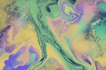 Acrylic liquid abstract background with fluid art wave texture.