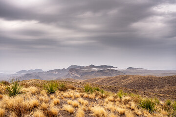 Rainy Day View from Sotol Vista Overlook