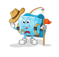 ice cube scout vector. cartoon character