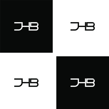 jhb letter original monogram logo design set