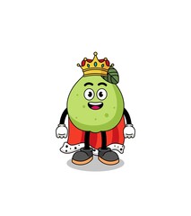 Mascot Illustration of guava king