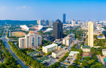 Obraz premium Urban scenery of Jiangyin City, Jiangsu Province, China