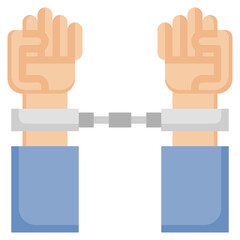 CUSTODY flat icon,linear,outline,graphic,illustration