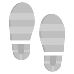 FOOTPRINT flat icon,linear,outline,graphic,illustration