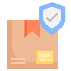 DELIVERY INSURANCE flat icon,linear,outline,graphic,illustration
