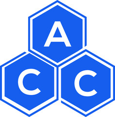 ACC letter logo design on White background. ACC creative initials letter logo concept. ACC letter design. 
