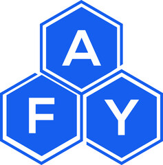AFY letter logo design on White background. AFY creative initials letter logo concept. AFY letter design. 