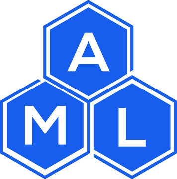AML letter logo design on White background. AML creative initials letter logo concept. AML letter design. 