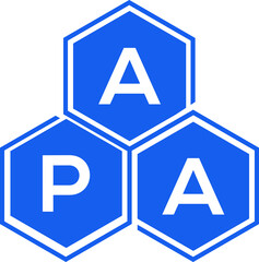 APA letter logo design on White background. APA creative initials letter logo concept. APA letter design.  - obrazy, fototapety, plakaty