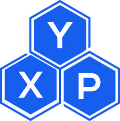 Obraz premium YXP letter logo design on White background. YXP creative initials letter logo concept. YXP letter design. 