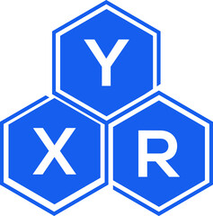 Fototapeta premium YXR letter logo design on White background. YXR creative initials letter logo concept. YXR letter design. 