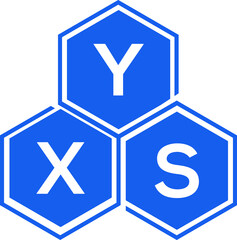 Fototapeta premium YXS letter logo design on White background. YXS creative initials letter logo concept. YXS letter design. 