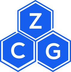 ZCG letter logo design on White background. ZCG creative initials letter logo concept. ZCG letter design. 