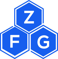ZFG letter logo design on White background. ZFG creative initials letter logo concept. ZFG letter design. 