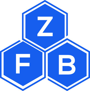 ZFB letter logo design on White background. ZFB creative initials letter logo concept. ZFB letter design. 