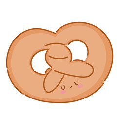 pretzel kawaii dessert