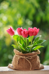 Artificial flowers for decorating.