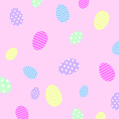 Eggs on a pink background