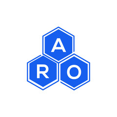 ARO letter logo design on White background. ARO creative initials letter logo concept. ARO letter design. 