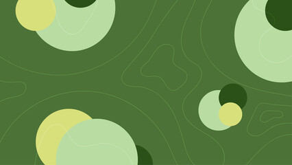 Spring green background. Editable vector template for card, banner, invitation, social media post, poster, mobile apps, web ads