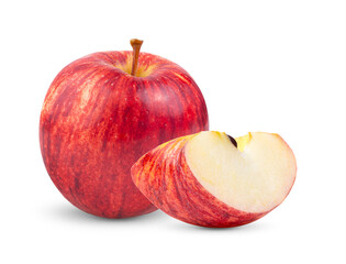 red apple isolated on white