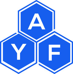 AYF letter logo design on White background. AYF creative initials letter logo concept. AYF letter design. 