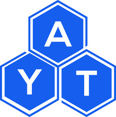 AYT letter logo design on White background. AYT creative initials letter logo concept. AYT letter design. 
