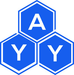 AYY letter logo design on White background. AYY creative initials letter logo concept. AYY letter design. 