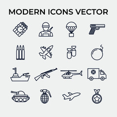 war set icon symbol template for graphic and web design collection logo vector illustration