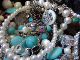 Mix of Blue and White Jewelry