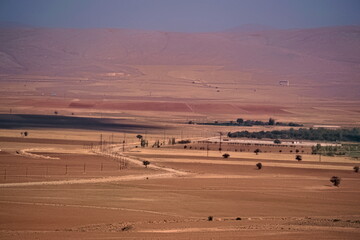 Fototapeta premium Red Mountain Hills located in Turkey