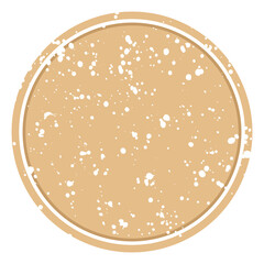 Circle with splashes of paint. Texture watercolor. Round logo. Vector frame for text, photo. Grunge effect.

