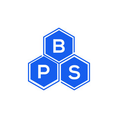 Obraz premium BPS letter logo design on White background. BPS creative initials letter logo concept. BPS letter design. 