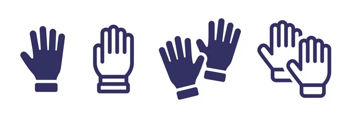Poster Hand glove icon collection. Hand icon vector illustration. © Icons-Studio