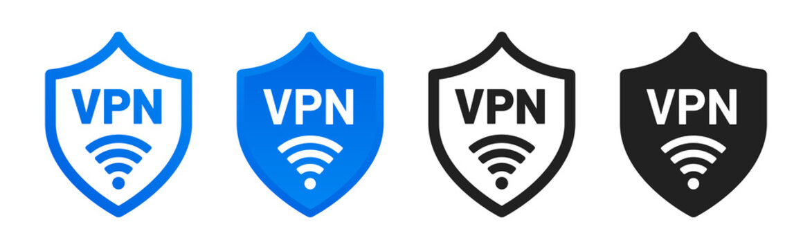 VPN icon. Virtual Private Network icon set. Vector illustration