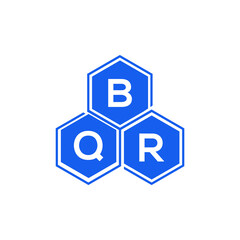 Obraz premium BQR letter logo design on White background. BQR creative initials letter logo concept. BQR letter design. 