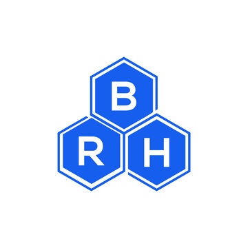 BRH letter logo design on White background. BRH creative initials letter logo concept. BRH letter design. 