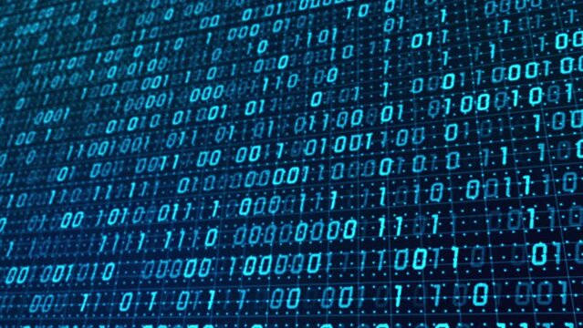 Binary digital code flashing technology background