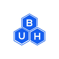 BUH letter logo design on White background. BUH creative initials letter logo concept. BUH letter design. 
