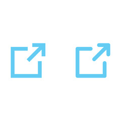 External link blue vector icon