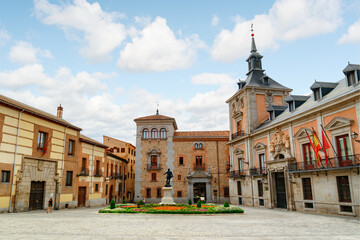 Fototapeta na wymiar Scenic view of the Plaza de la Villa, Madrid, Spain
